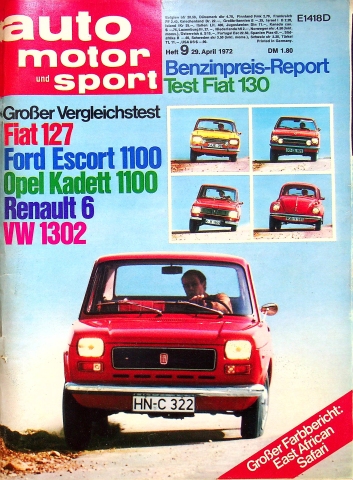 Deckblatt Auto Motor und Sport (09/1972)